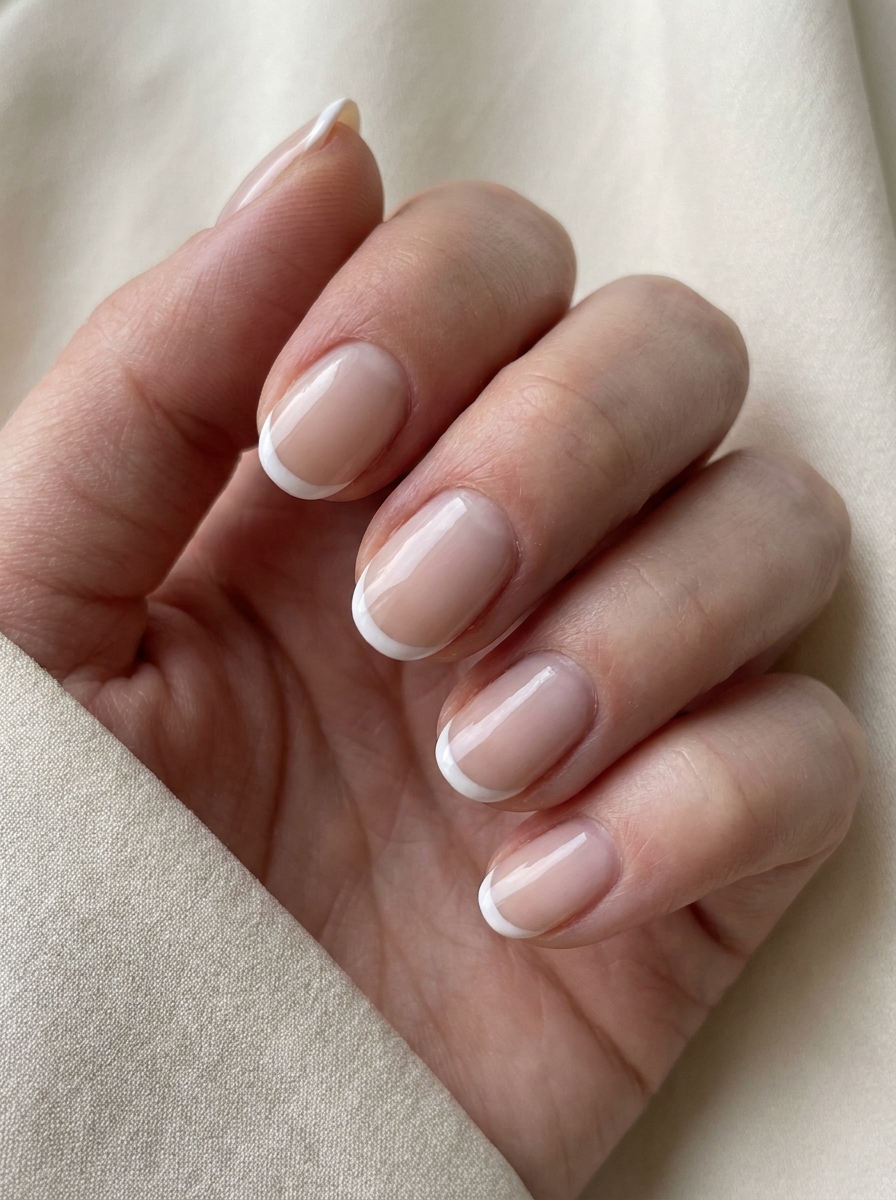 Optional: Micro French ergänzen als Clean Nails Anleitung Schritt 12